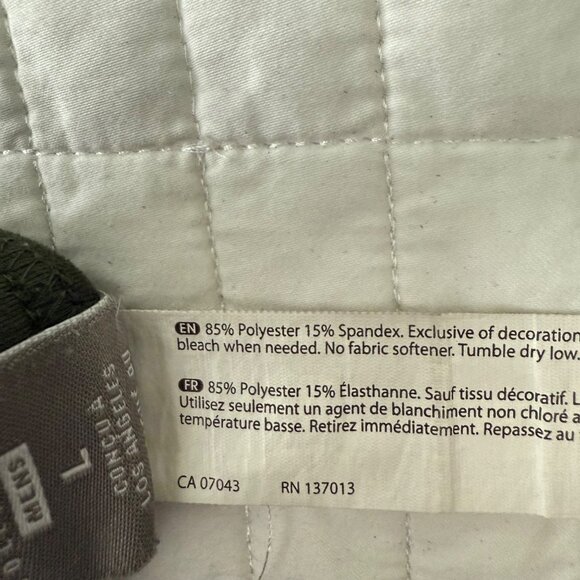 Mens Balance Collection Olive Green Joggers L Polyester/Spandex Elastic Waist Dr - Picture 4 of 11